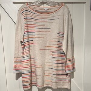 J. Jill Multicolor Striped Tunic